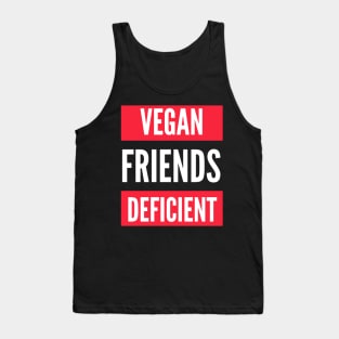 Vegan funny quote design Tank Top